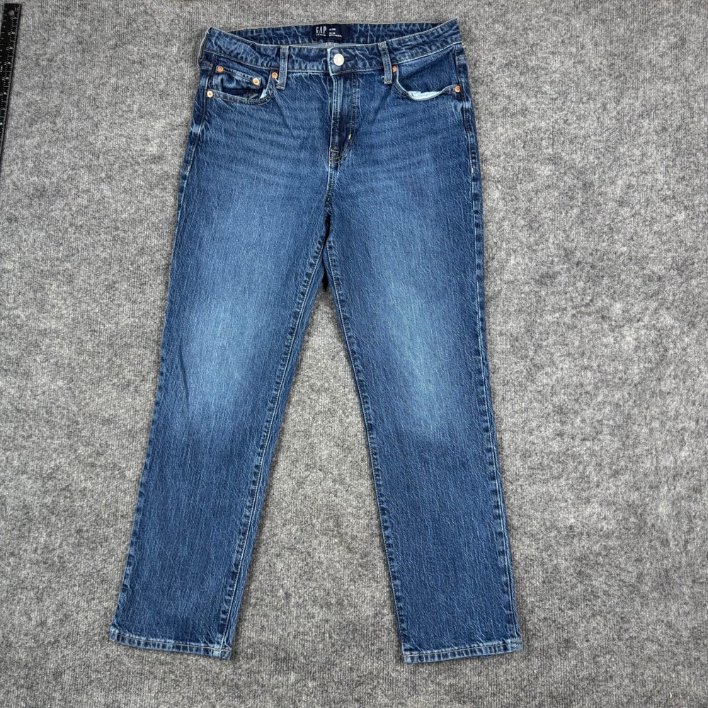 Gap Jeans Womens Size 6/28R Blue Slim Boyfriend Stretch Denim Medium Wash Casual
